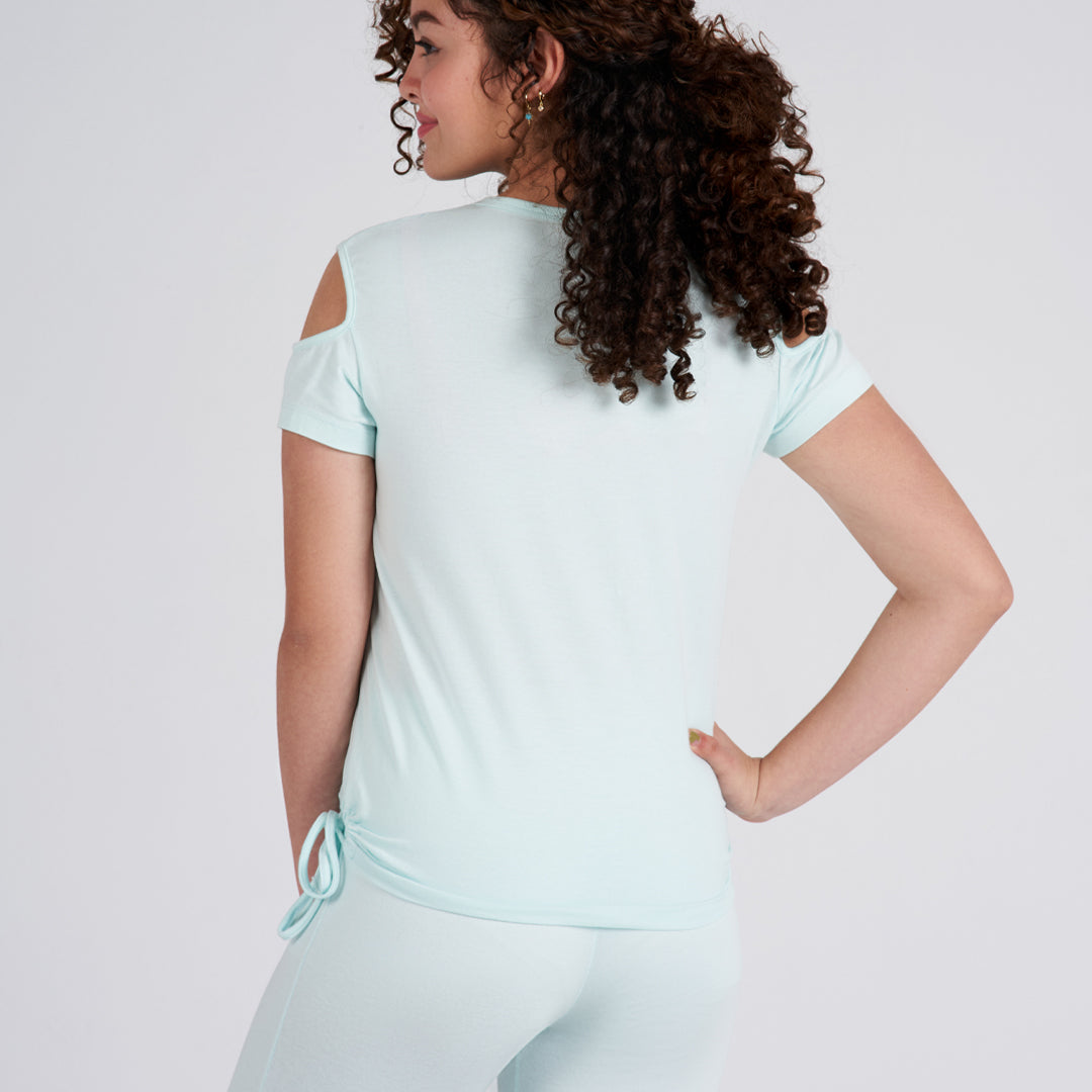 Girls long sleeve pajama light blue