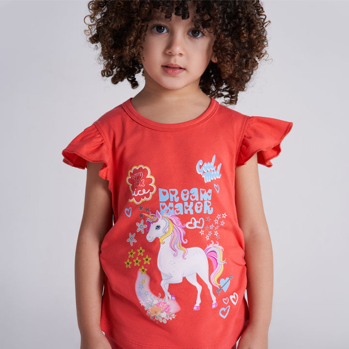 NEON Girls' short sleeve pajama