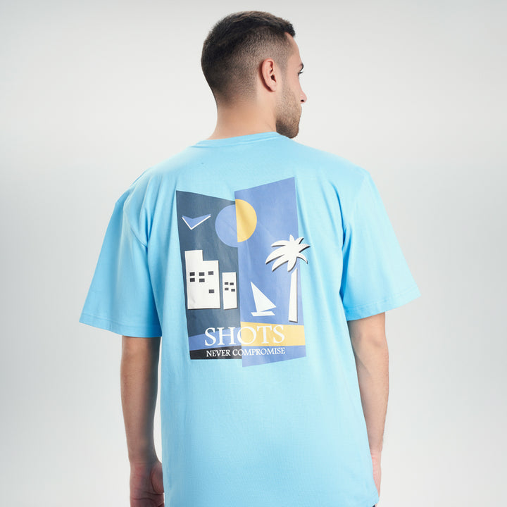 t-shirt oversize Light Blue