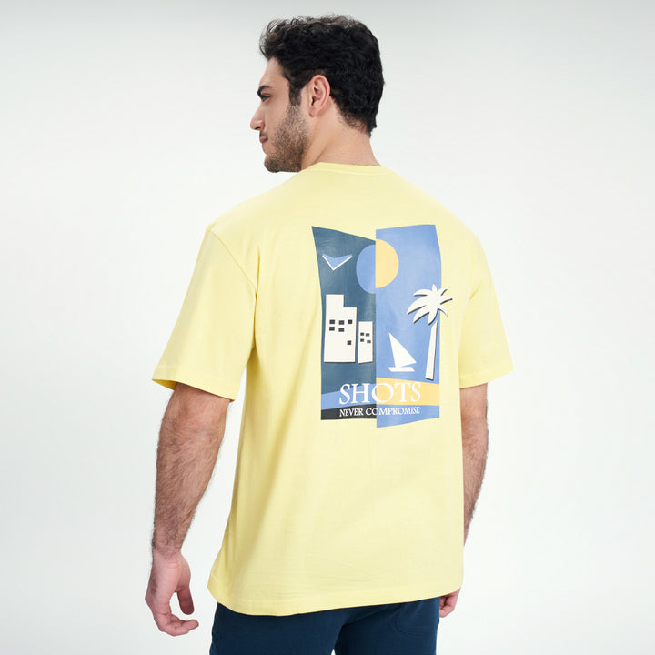 t-shirt oversize Yellow