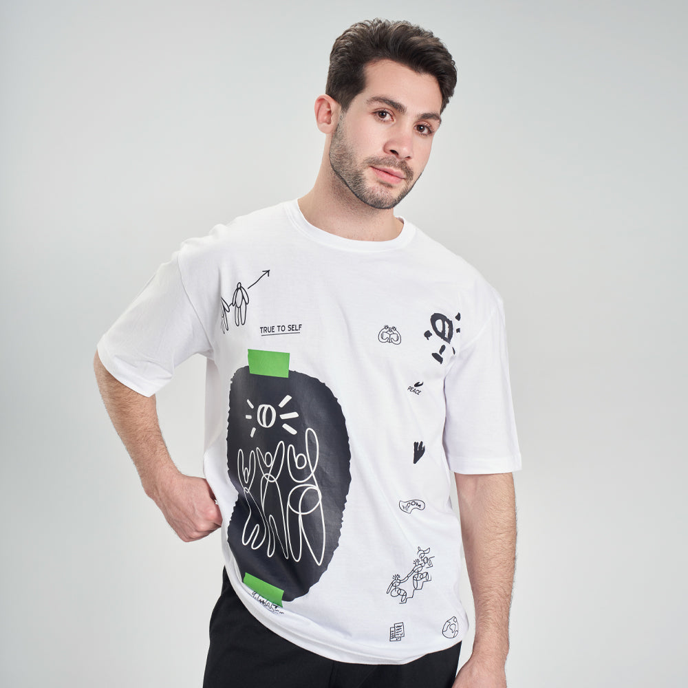 t-shirt oversize white