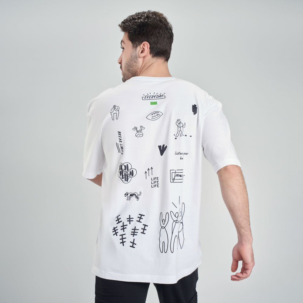 t-shirt oversize white