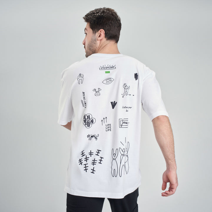 t-shirt oversize white