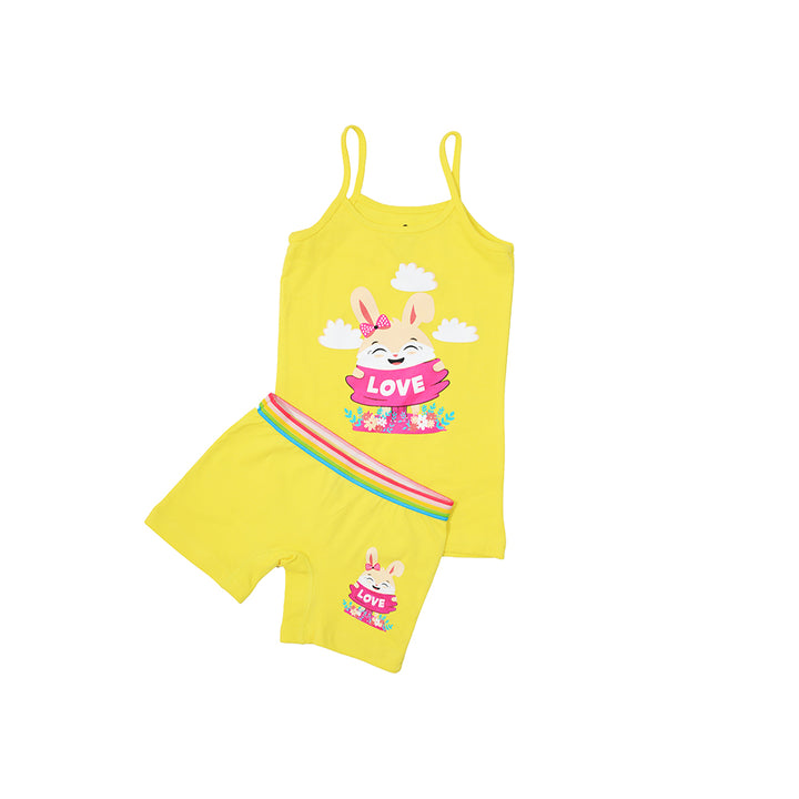 set girls neon top +short pack of 2