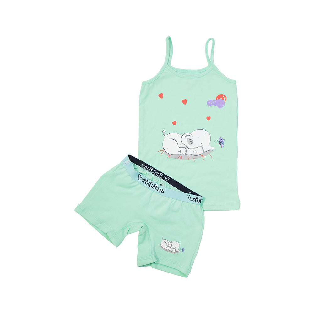 set girls neon top +short pack of 2