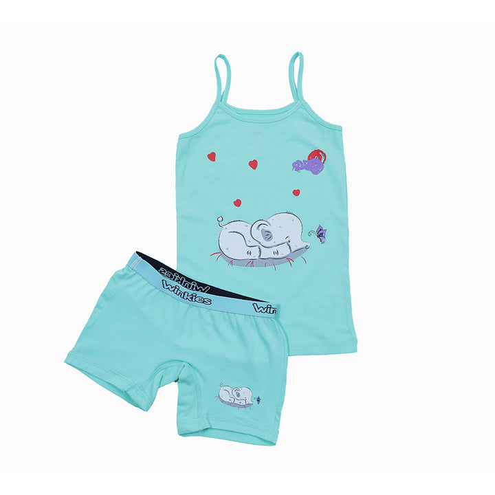 set girls neon top +short pack of 2