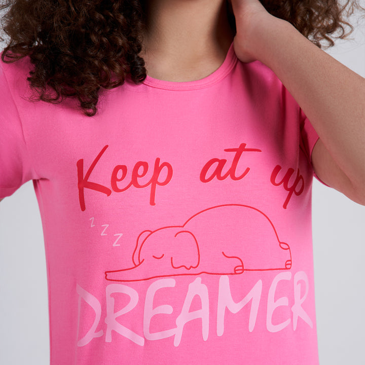 Girls short sleeve pajama Top +short