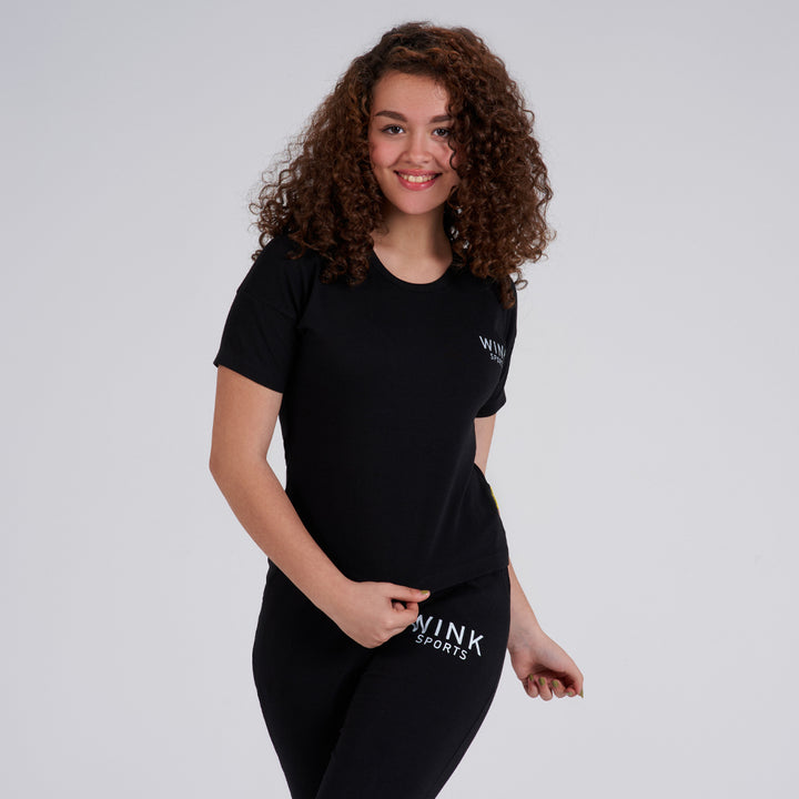 Girls' short sleeve pajama Top +pants