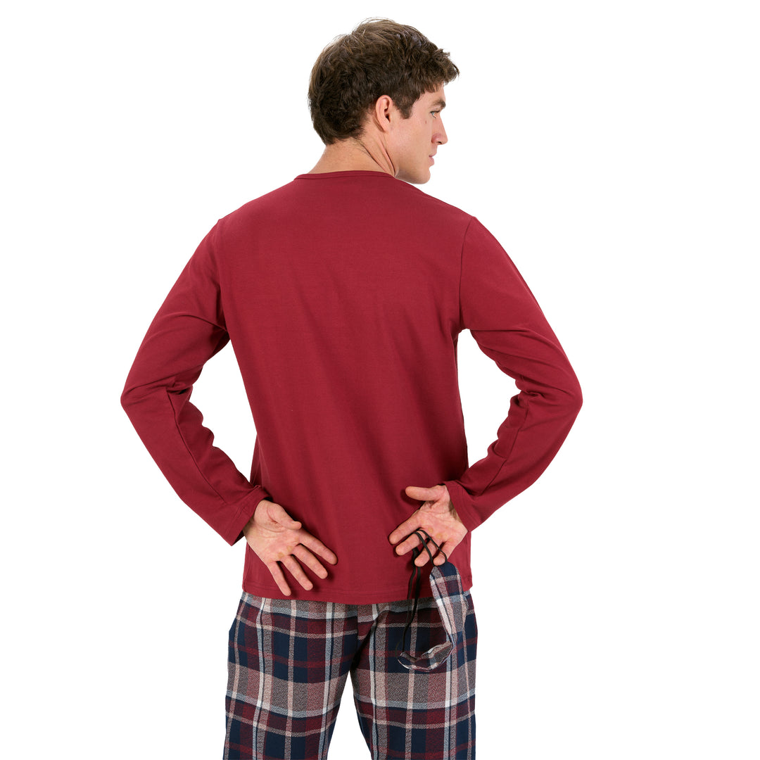 WOVEN PAJAMA Winter BUTTON PLACKET
