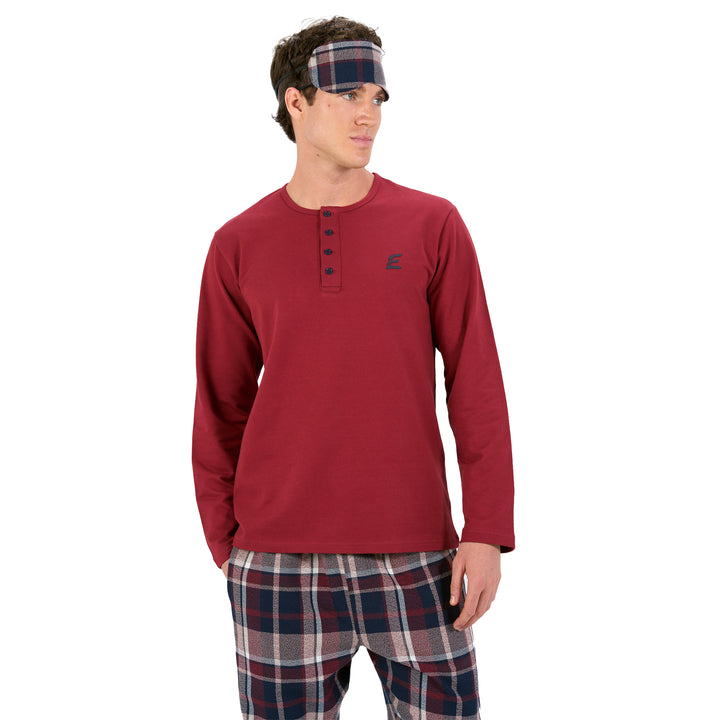 WOVEN PAJAMA Winter BUTTON PLACKET