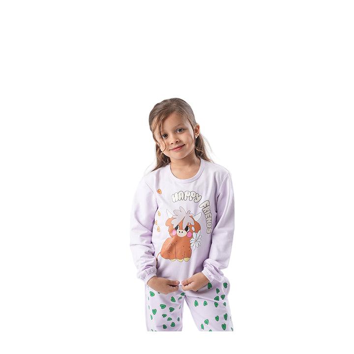 Pajama Set Girls Winter purple