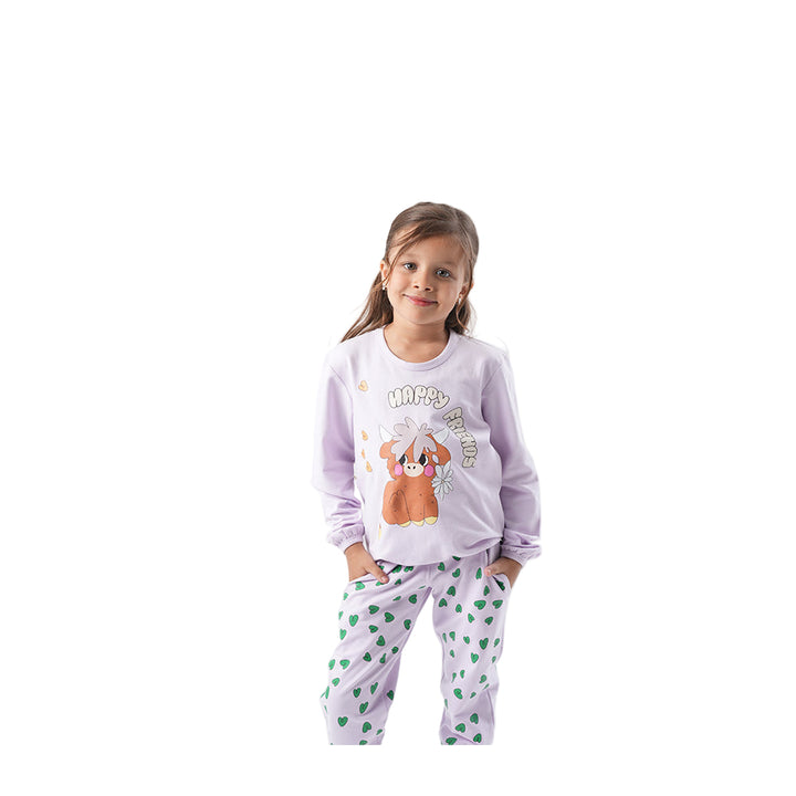 Pajama Set Girls Winter purple