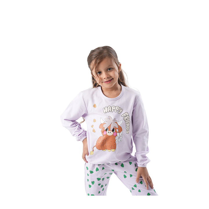 Pajama Set Girls Winter purple
