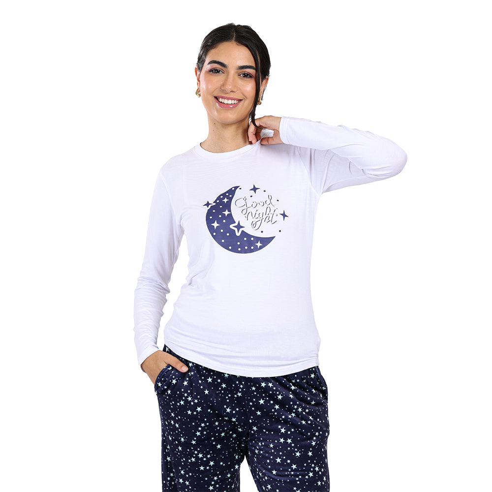 Pajama Women 3 Pieces Navy