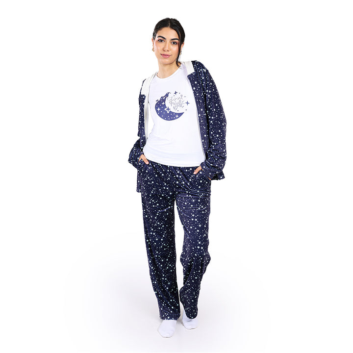 Pajama Women 3 Pieces Navy