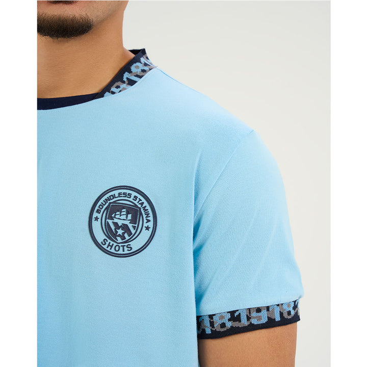 set summer T-shirt &amp; pants (Light Blue)