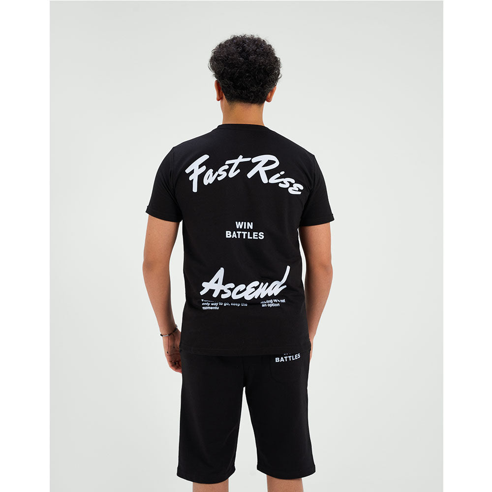 set summer T-shirt &amp; Short  (Black)