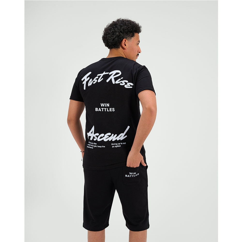 set summer T-shirt &amp; Short  (Black)