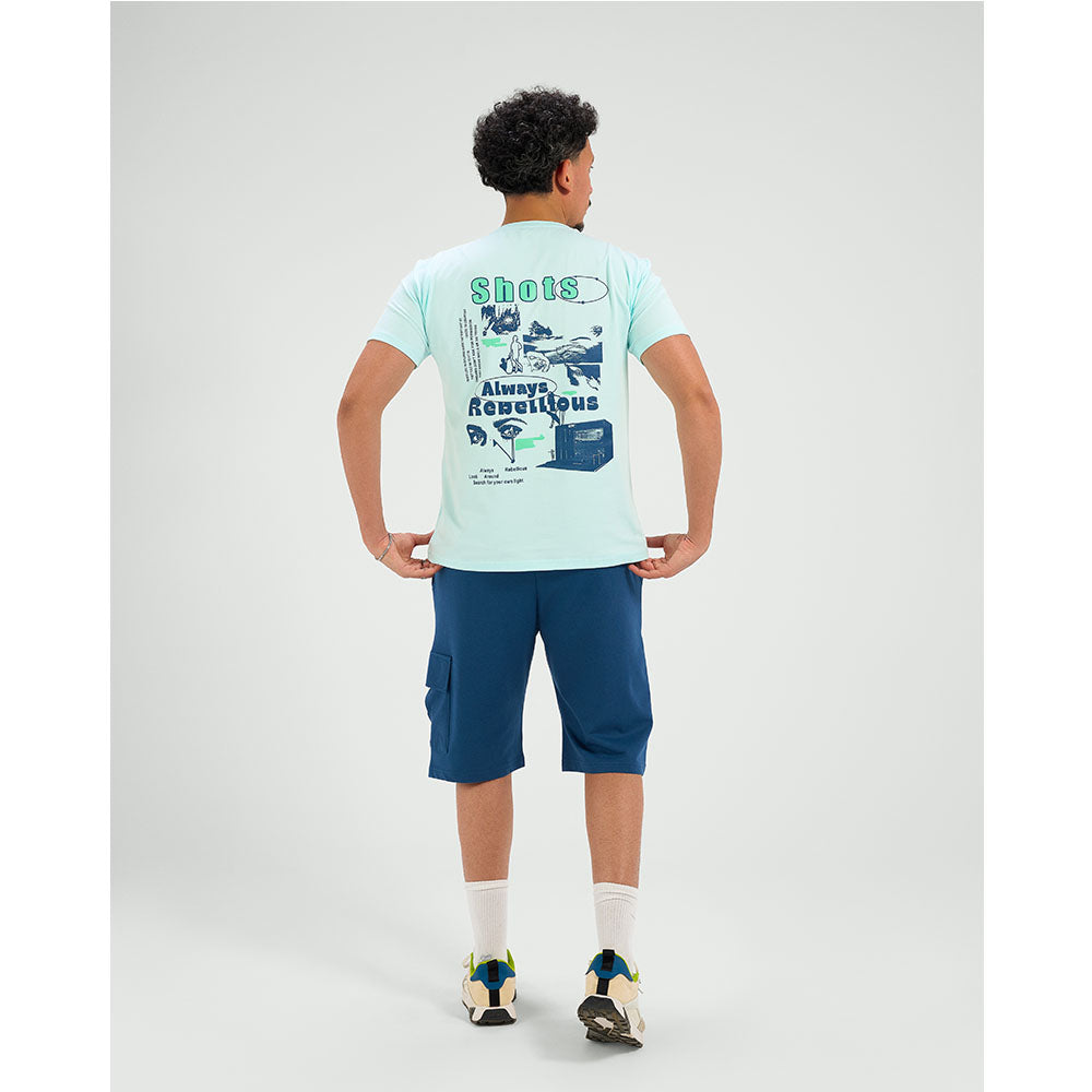 set summer T-shirt &amp; Short  (Baby Blue)