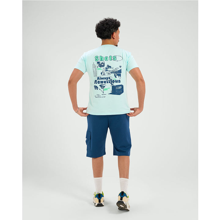 set summer T-shirt &amp; Short  (Baby Blue)