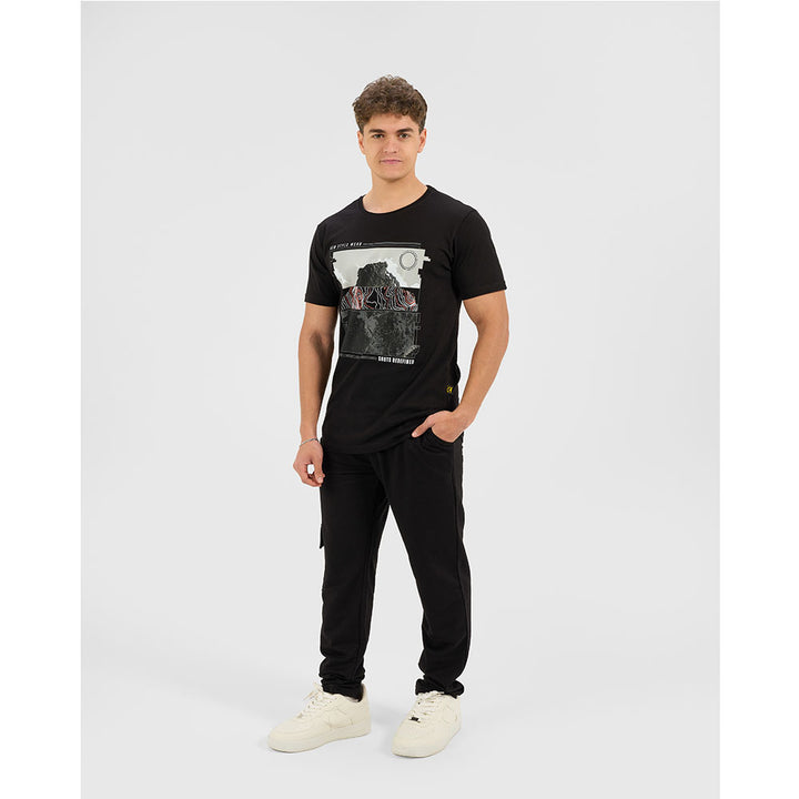 set summer T-shirt &amp; pants (Black)