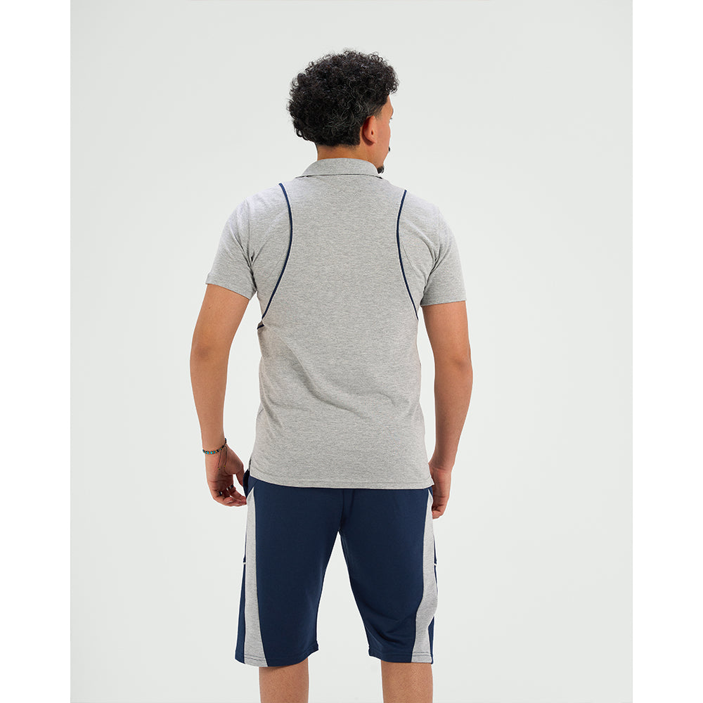 set summer T-shirt &amp; Short  (Grey)