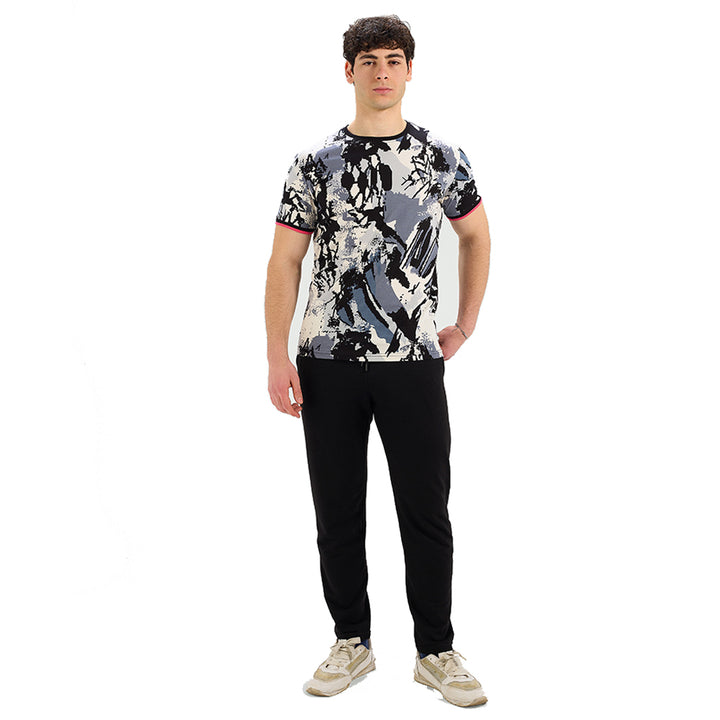 set summer T-shirt &amp; pants (Black)