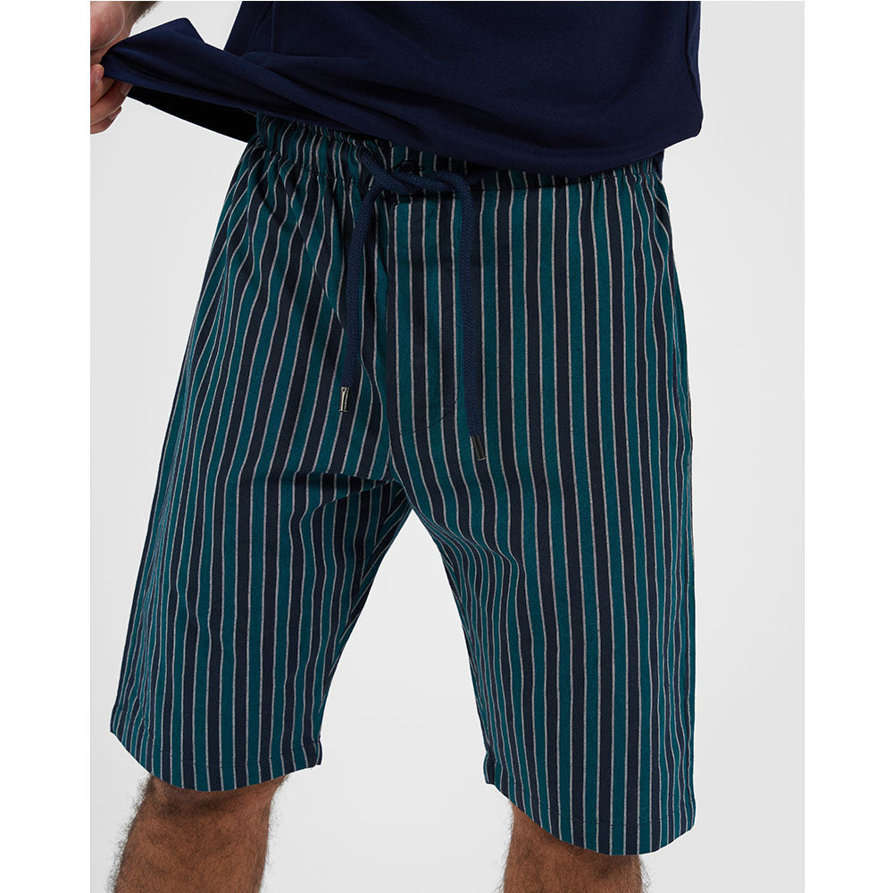 WOVEN PAJAMAS Short (Navy)