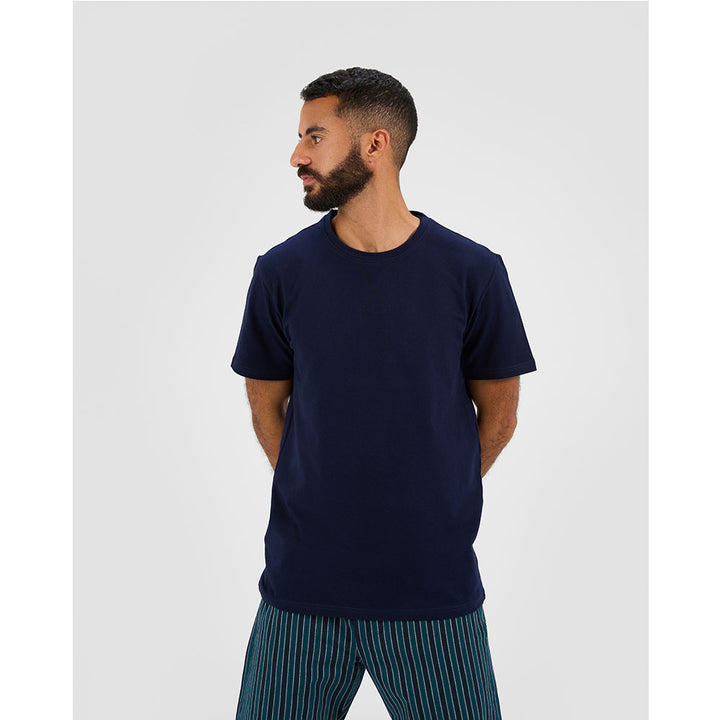 WOVEN PAJAMAS Short (Navy)