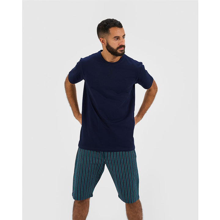 WOVEN PAJAMAS Short (Navy)