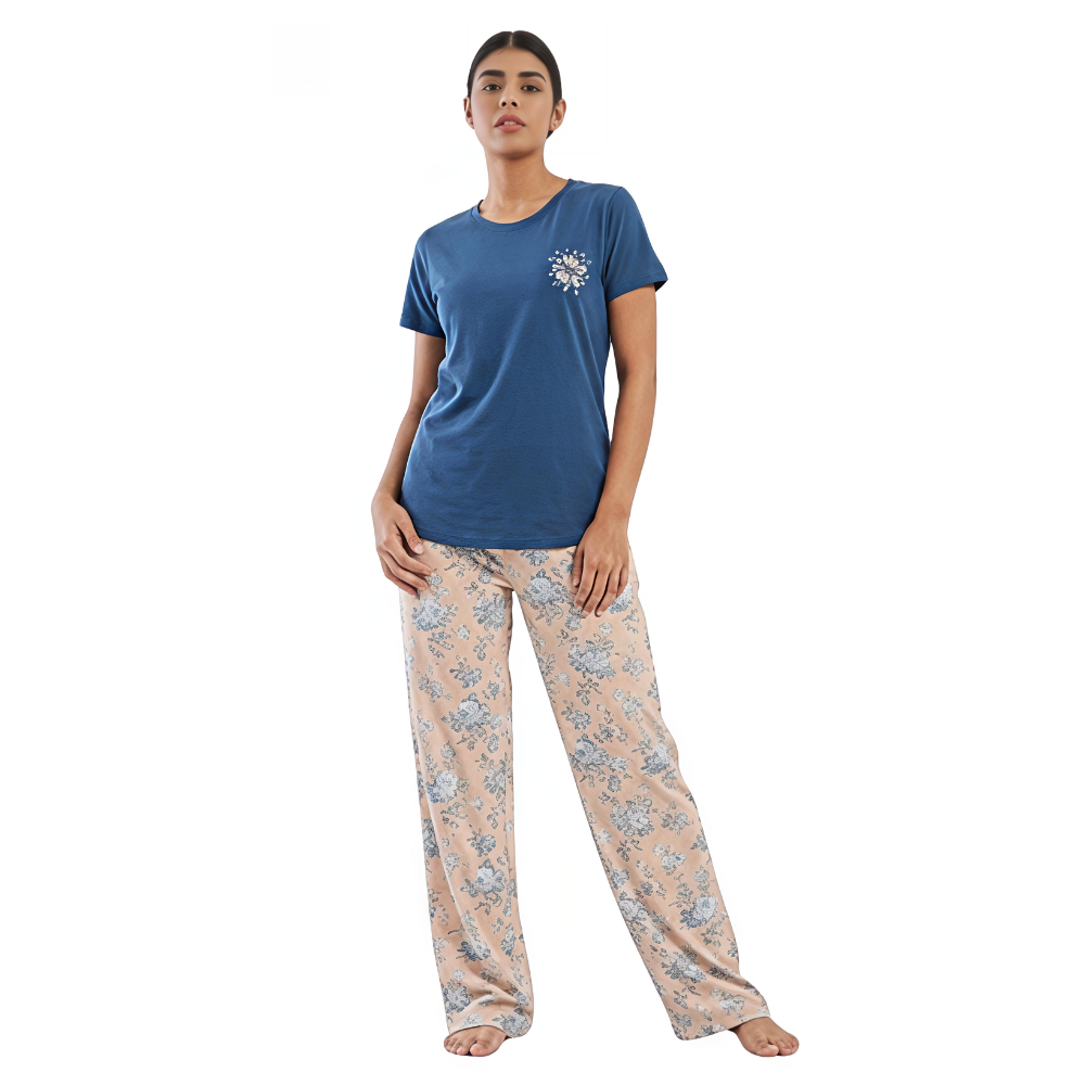 pajama Top+ pants Blue