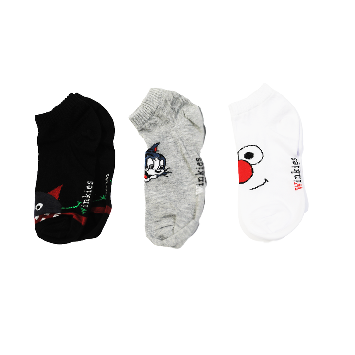 socket socks boys printed pack of 3.