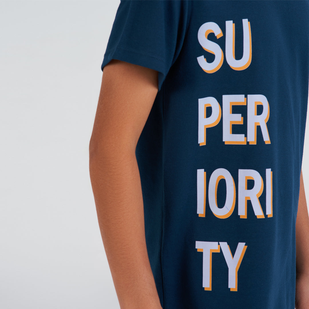 بيجامه اولادي  صيفى تى شيرت وبنطلون بترولي