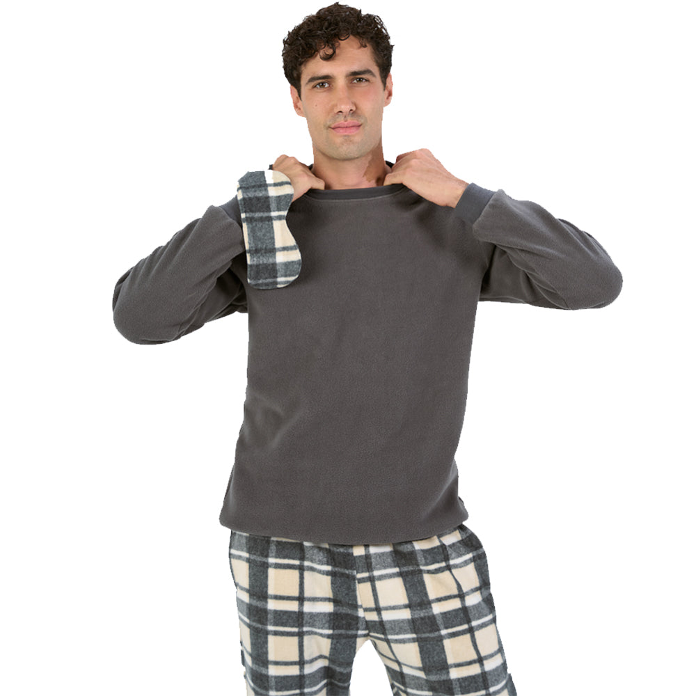 WOVEN PAJAMA Winter POLAR FLEECE + WOVEN PANTS