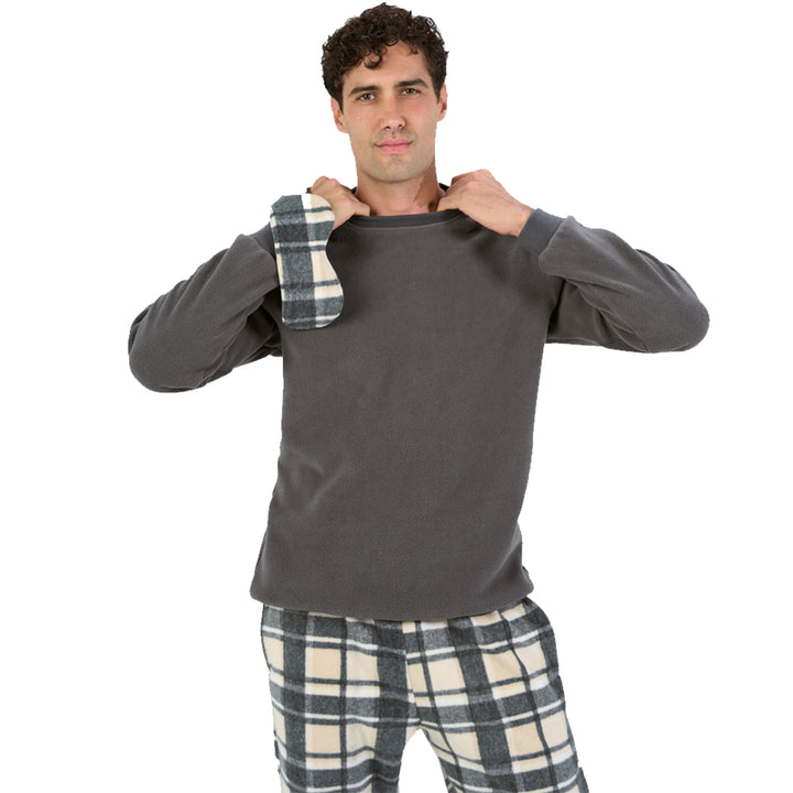 WOVEN PAJAMA Winter POLAR FLEECE + WOVEN PANTS