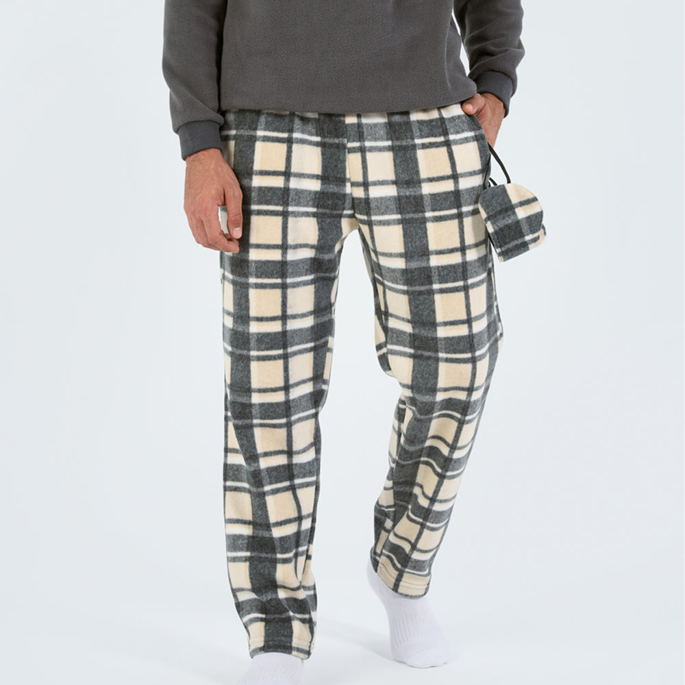 WOVEN PAJAMA Winter POLAR FLEECE + WOVEN PANTS