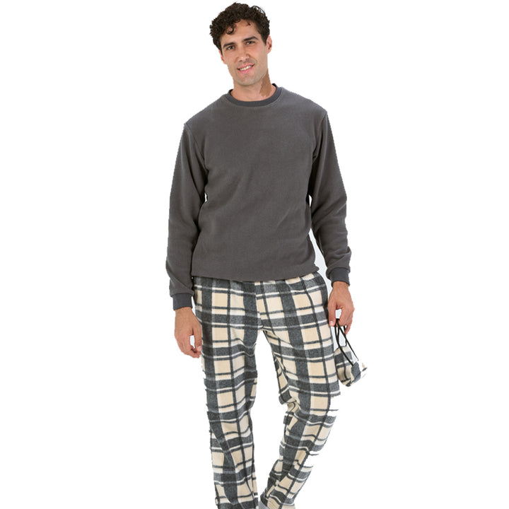 WOVEN PAJAMA Winter POLAR FLEECE + WOVEN PANTS