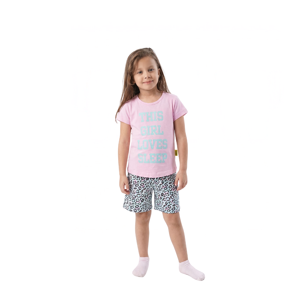 Girls Pajama T-shirt &amp; Shorts