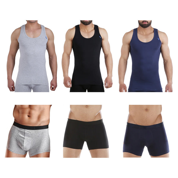 underwear boxer + top pack of 3