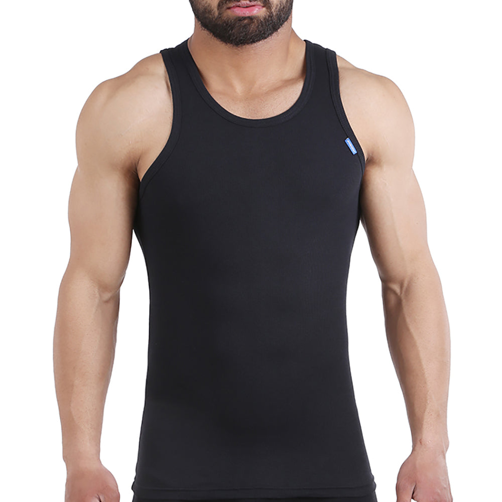 فانلة حمالة مضلع-DERBY SINGLET لون اسود embrator