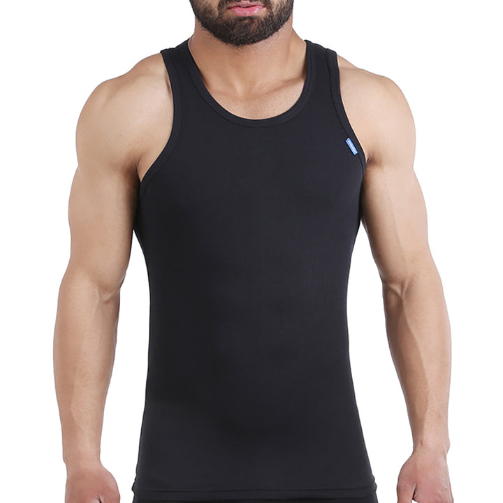 فانلة حمالة مضلع-DERBY SINGLET لون اسود embrator