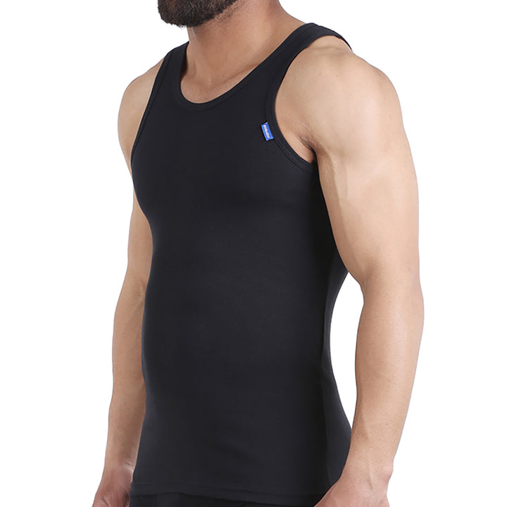فانلة حمالة مضلع-DERBY SINGLET لون اسود embrator