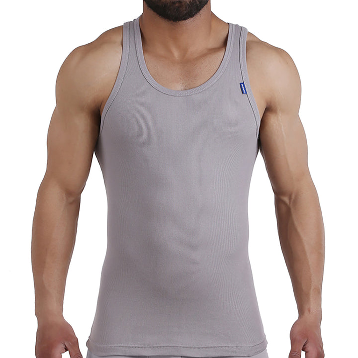 فانلة حمالة مضلع-DERBY SINGLET لون رمادي embrator