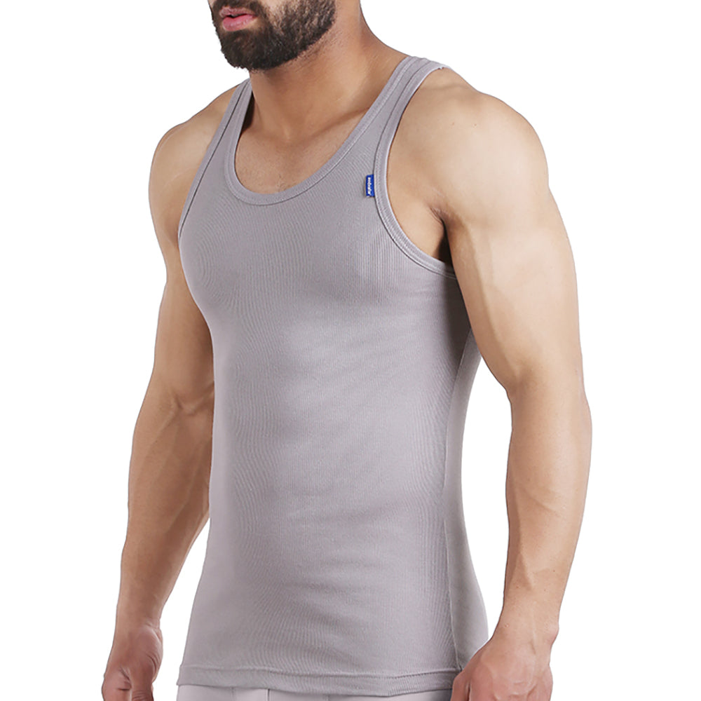 فانلة حمالة مضلع-DERBY SINGLET لون رمادي embrator