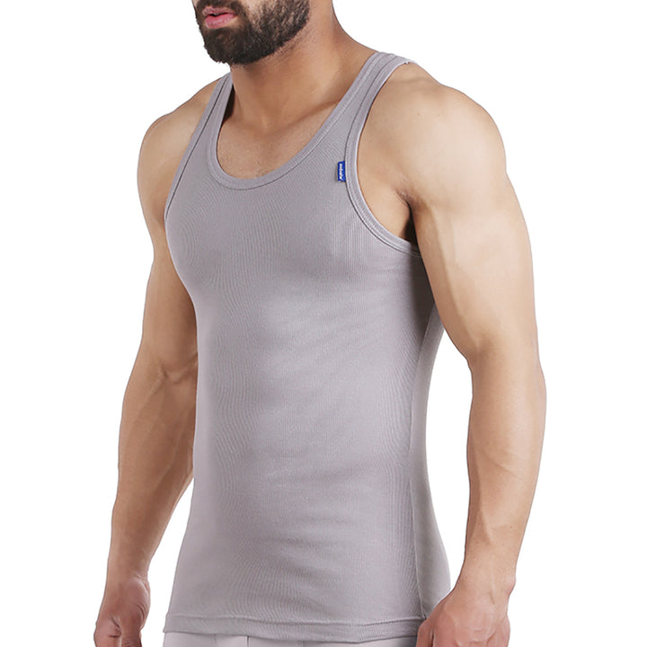 فانلة حمالة مضلع-DERBY SINGLET لون رمادي embrator